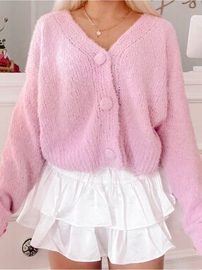 Blu Pepper - Show You Off Pink Cardigan